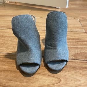 Steve Madden denim mules
